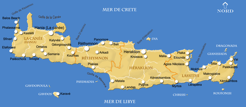 carte de la crete